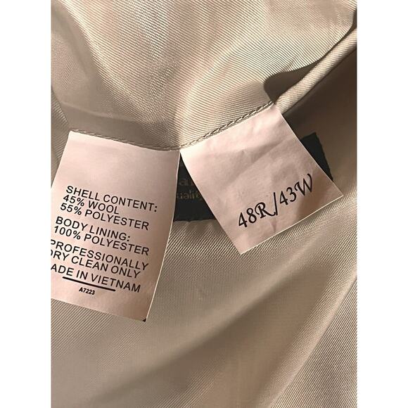 Kilburne and Finch 48R Gray Blue Pinstripe Blazer Casual Sport Coat Jacket - Picture 15 of 15